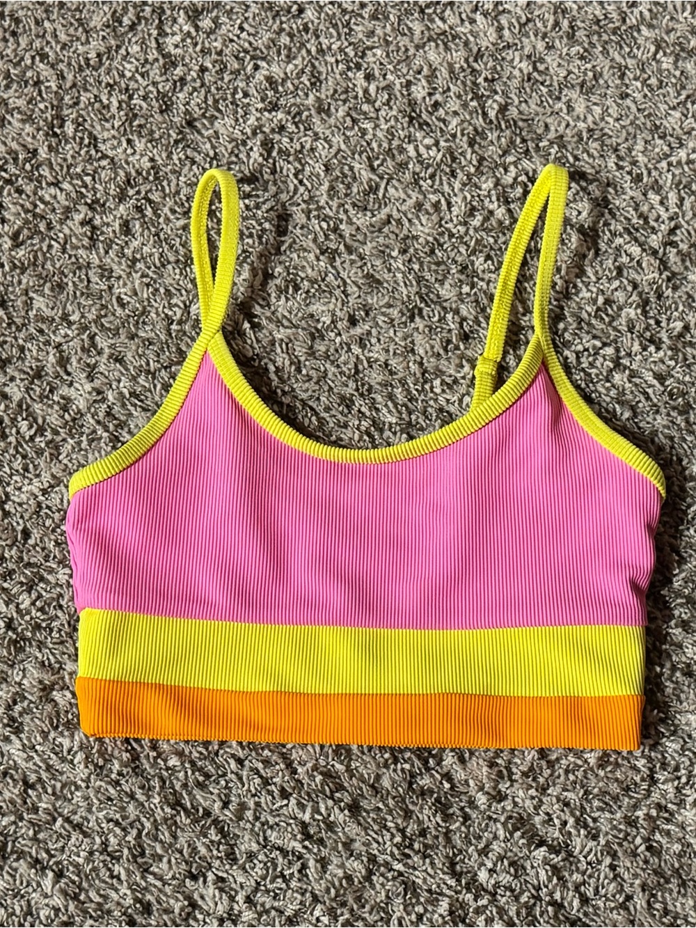 Beach Riot Small bikini top/swim top Eva Top Soleil Colorblock